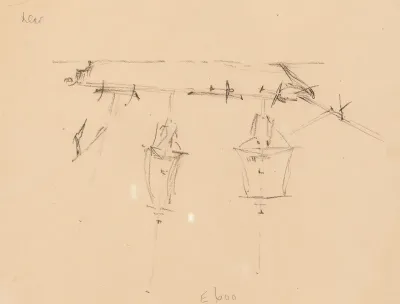 A Sailing Ship [verso]