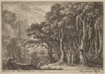 A Satyr Gathering Fruit
