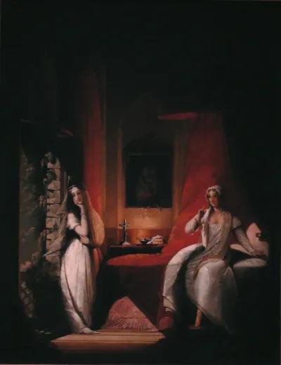 A scene from Laurence Sterne's novel "A Sentimental Journey Through France and Italy."