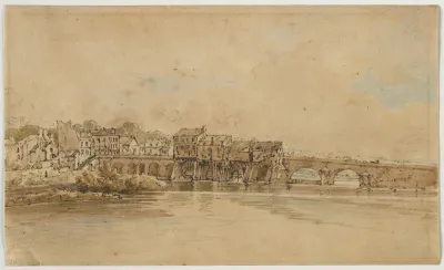 A Selection of Twenty of the Most Picturesque Views in Paris:  On the Banks of the Marne below the Bridge at Charenton