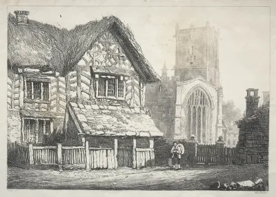 A Series of Ancient Buildings and Rural Cottages in the North of England:  Helmsley