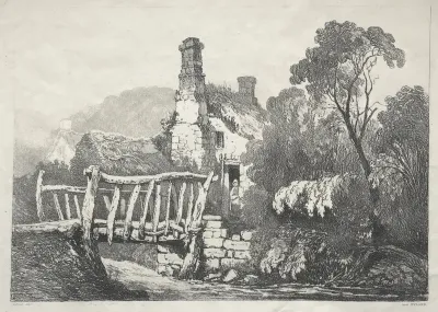 A Series of Ancient Buildings and Rural Cottages in the North of England:  Near Byland