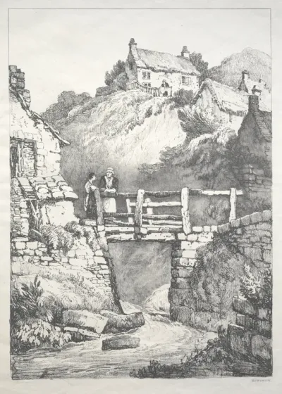 A Series of Ancient Buildings and Rural Cottages in the North of England:  Runswick
