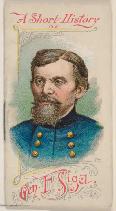 A Short History of General Franz Sigel, from the Histories of Generals series of booklets (N78) for Duke brand cigarettes