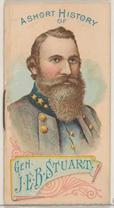 A Short History of General James Ewell Stuart, from the Histories of Generals series of booklets (N78) for Duke brand cigarettes