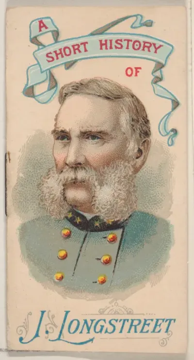 A Short History of General James Longstreet, from the Histories of Generals series of booklets (N78) for Duke brand cigarettes