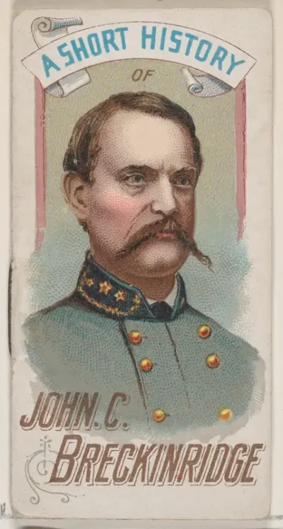A Short History of General John Cabell Breckinridge, from the Histories of Generals series of booklets (N78) for Duke brand cigarettes