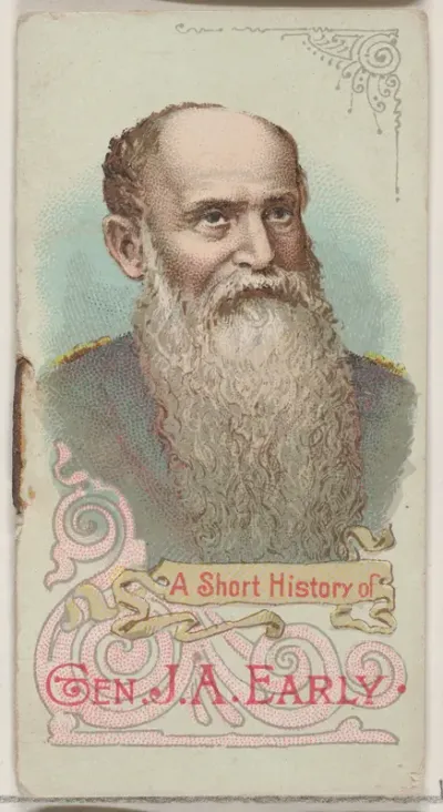 A Short History of General Jubal Anderson Early, from the Histories of Generals series of booklets (N78) for Duke brand cigarettes