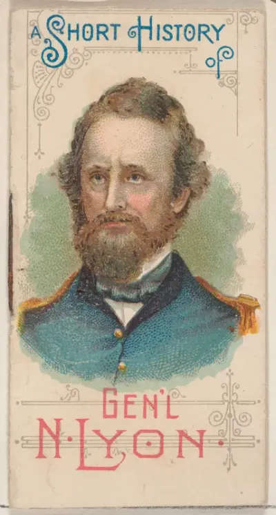 A Short History of General Nathaniel Lyon, from the Histories of Generals series of booklets (N78) for Duke brand cigarettes