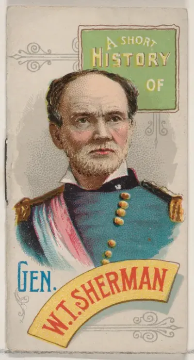 A Short History of General William Tecumseh Sherman, from the Histories of Generals series of booklets (N78) for Duke brand cigarettes