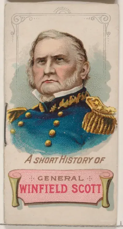A Short History of General Winfield Scott, from the Histories of Generals series of booklets (N78) for Duke brand cigarettes