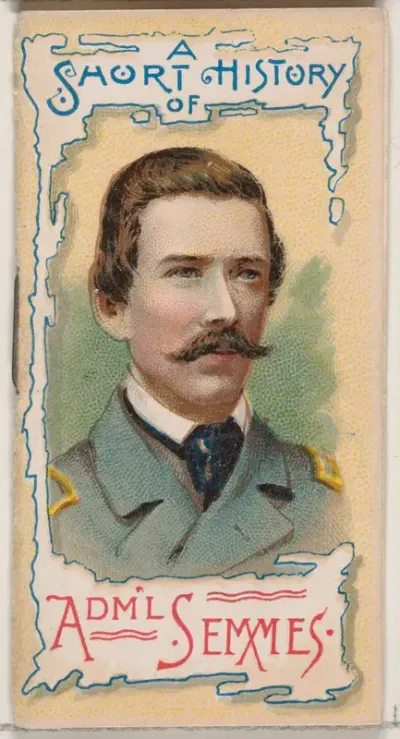 A Short History of Rear-Admiral Raphael Semmes, from the Histories of Generals series of booklets (N78) for Duke brand cigarettes