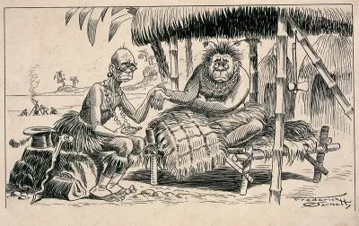 A sick tribal chief consulting a witch-doctor admits to having eaten a German missionary