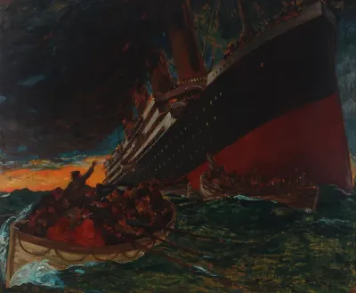 A sinking ship.