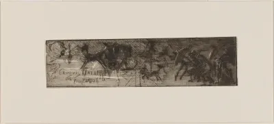 A Sketch: Street in Driving Rain