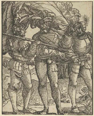 A Standard-Bearer Flanked by a Lansquenet at each side (copy)