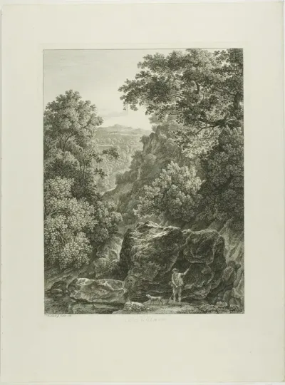 A Subiaco, from Malerisch Radierte Prospekte aus Italien