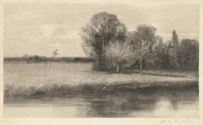 A Sun-dappled Meadow by a River