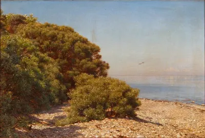 A sunny coastal scenery.