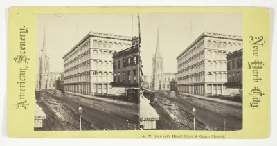 A.T. Stewart's Retail Store & Grace Church, New York