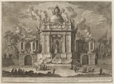 A Temple Dedicated to Aesculapius, for the "Chinea" Festival