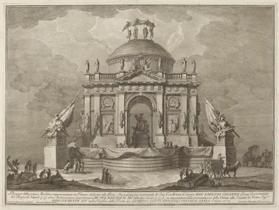 A Temple Dedicated to Peace, for the "Chinea" Festival
