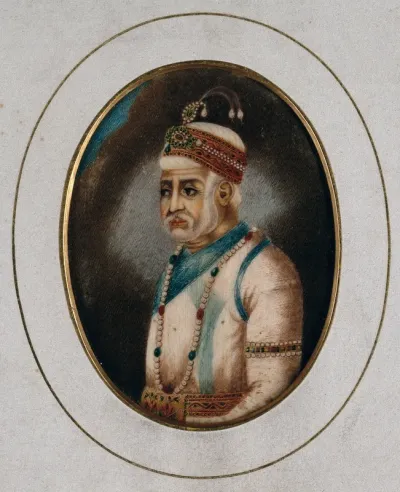 A three quarter profile of an elderly high ranking man