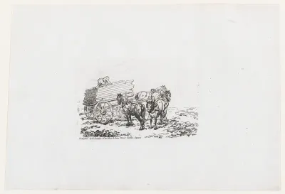 A Timber Waggon, from The Rhedarium, or, A New Book of Horses and Carriages