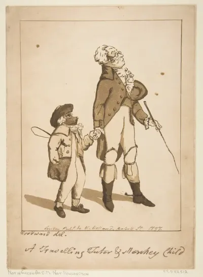 A Travelling Tutor and Monkey Child