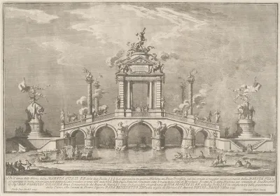 A Triumphal Bridge Adorned with Relics of the City of Ercolano