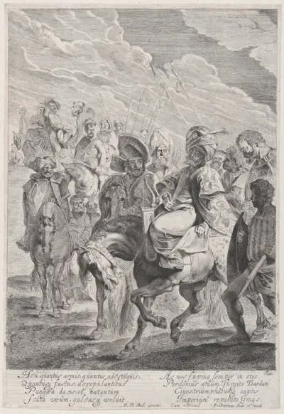 A Turkish Prince on Horseback