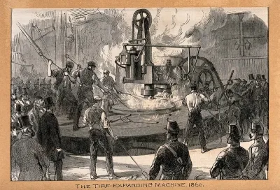 A tyre-expanding machine