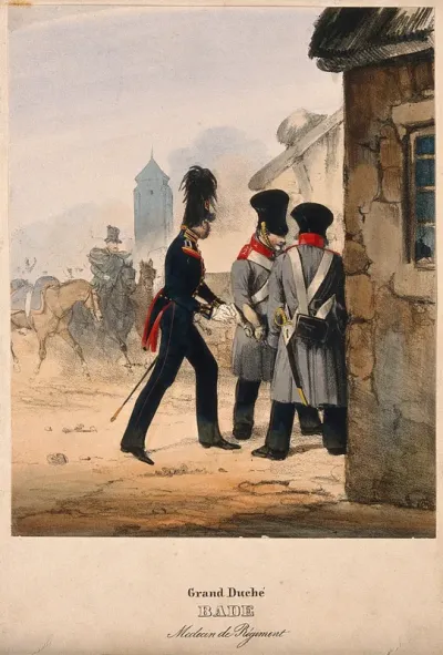 A uniformed German army doctor arriving at the scene of an accident