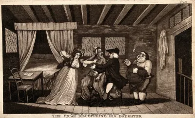 A vicar discovers his daughter in a room with a man