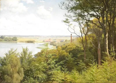 A view of Ørnsø near Silkeborg