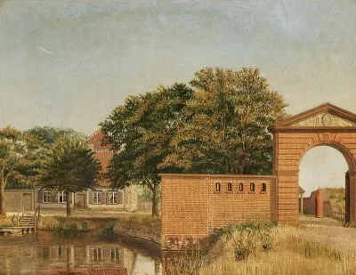 A view of the gate to the Kastel of Copenhagen.