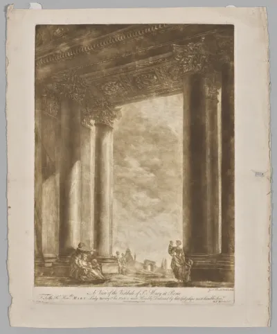 A View of the Vestibule of Saint Mary at Rome