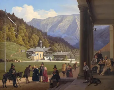 A view of Wildbad Kreuth in the Bavarian Alps