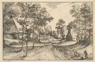 A Village Road, plate 14 from "Regiunculae et Villae Aliquot Ducatus Brabantiae"