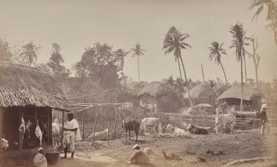 A Village Scene, Near Calcutta