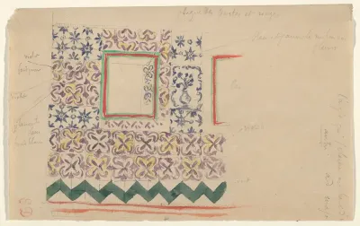 A Wall Decorated in Spanish Tiles