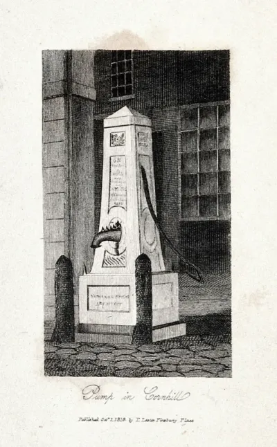 A water pump in Cornhill