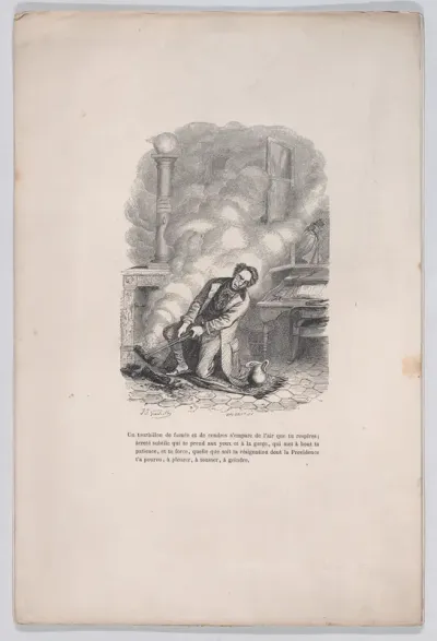 A whirlwind of smoke and ashes seizes the air you breathe, from "Little Miseries of Human Life"