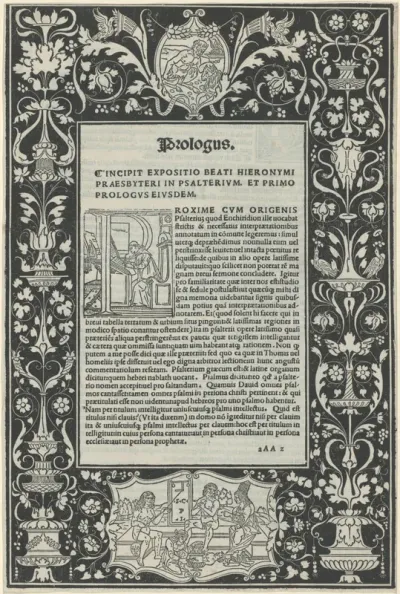 A White Line Border with Two Cartouches: "A Satyr Sacrificing a Ram," and "The Choice of Hercules"
