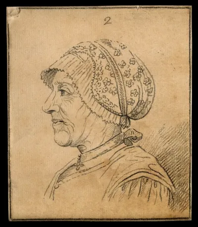A wife, her physiognomy expressing good temper and humour according to Lavater