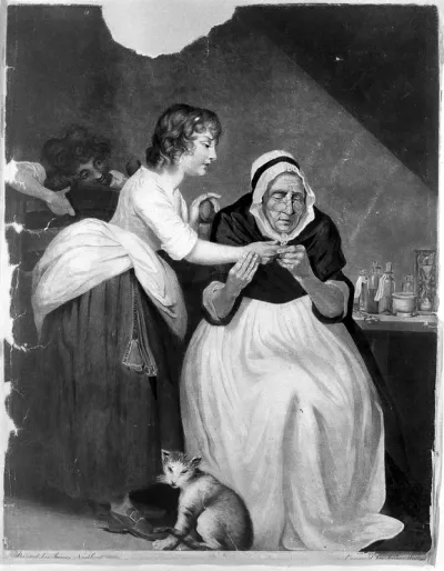 A woman doctor examining a girl's finger