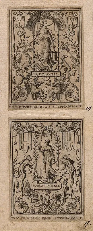 A woman holding a sword and the scales of justice; representing jurisprudence
