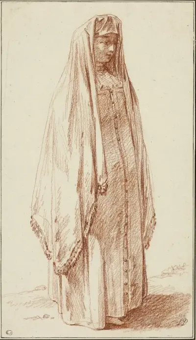 A Woman in Russian Dress