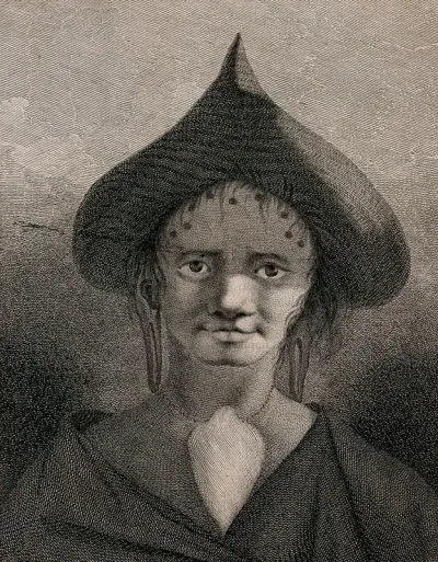 A woman inhabitant of Easter Island (Rapa Nui)
