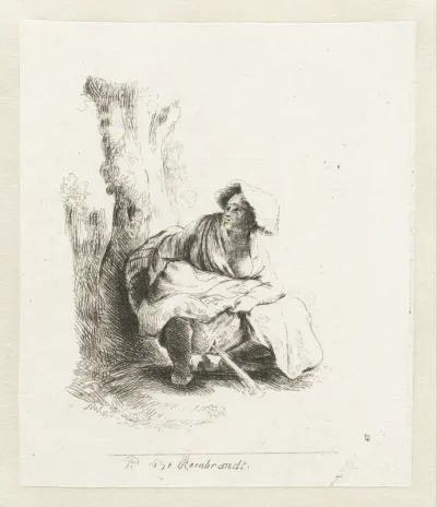 A woman making water